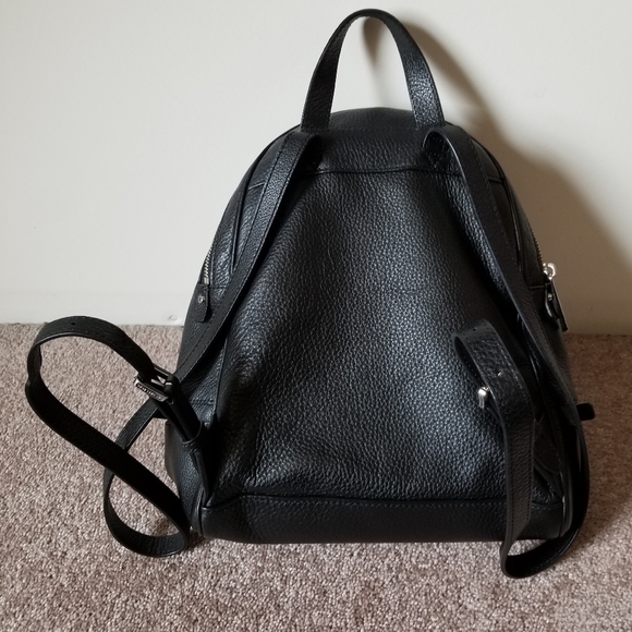 Michael Kors Rhea Medium Black Leather Backpack - Picture 3 of 6